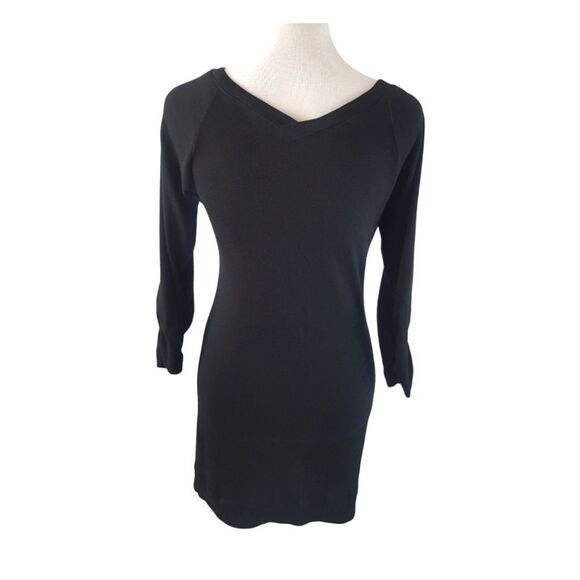 Express Pima Cotton/Modal Deep V neck Mini Dress S Lightweight - Picture 8 of 8